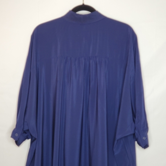 DUBGEE by Whoopi Oversized Tunic Size Med Relaxed Lagenlook Hi-low Dress - Picture 3 of 12